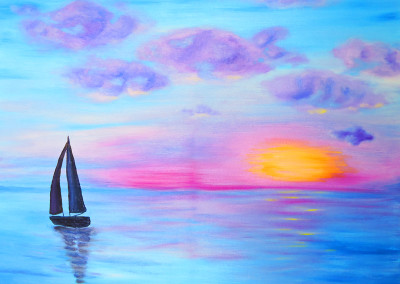 Painting-Misty Morning Sail
