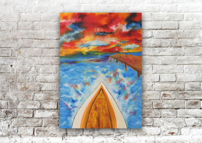 Painting – Fire Sail