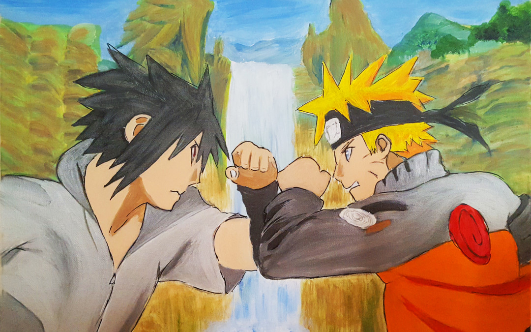 Painting – Face Off in the Valley